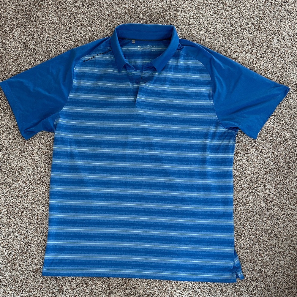 Under Armour Blue Gradient Men's Polo Shirt